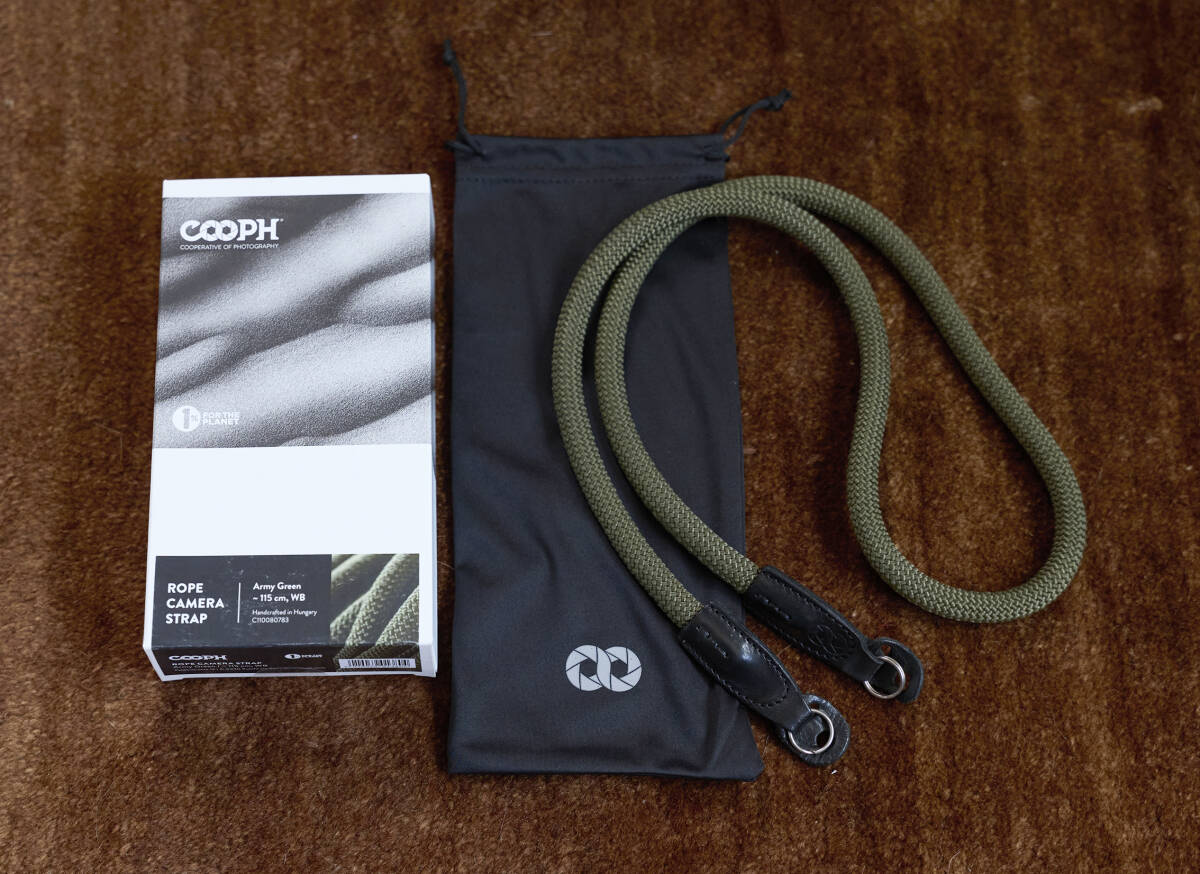 COOPH クーフ カメラストラップ ROPE RING CAMERA STRAP Leica ライカ KHAKI ARMY GREENの画像1