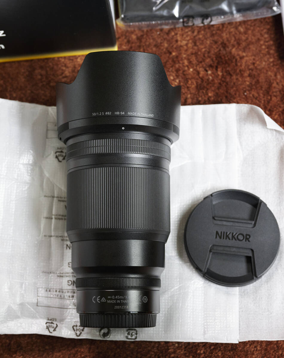 付属品完備 Nikon ニコン ミラーレスカメラ用 レンズ NIKKOR Z 50mm f/1.2 S 標準レンズの画像6