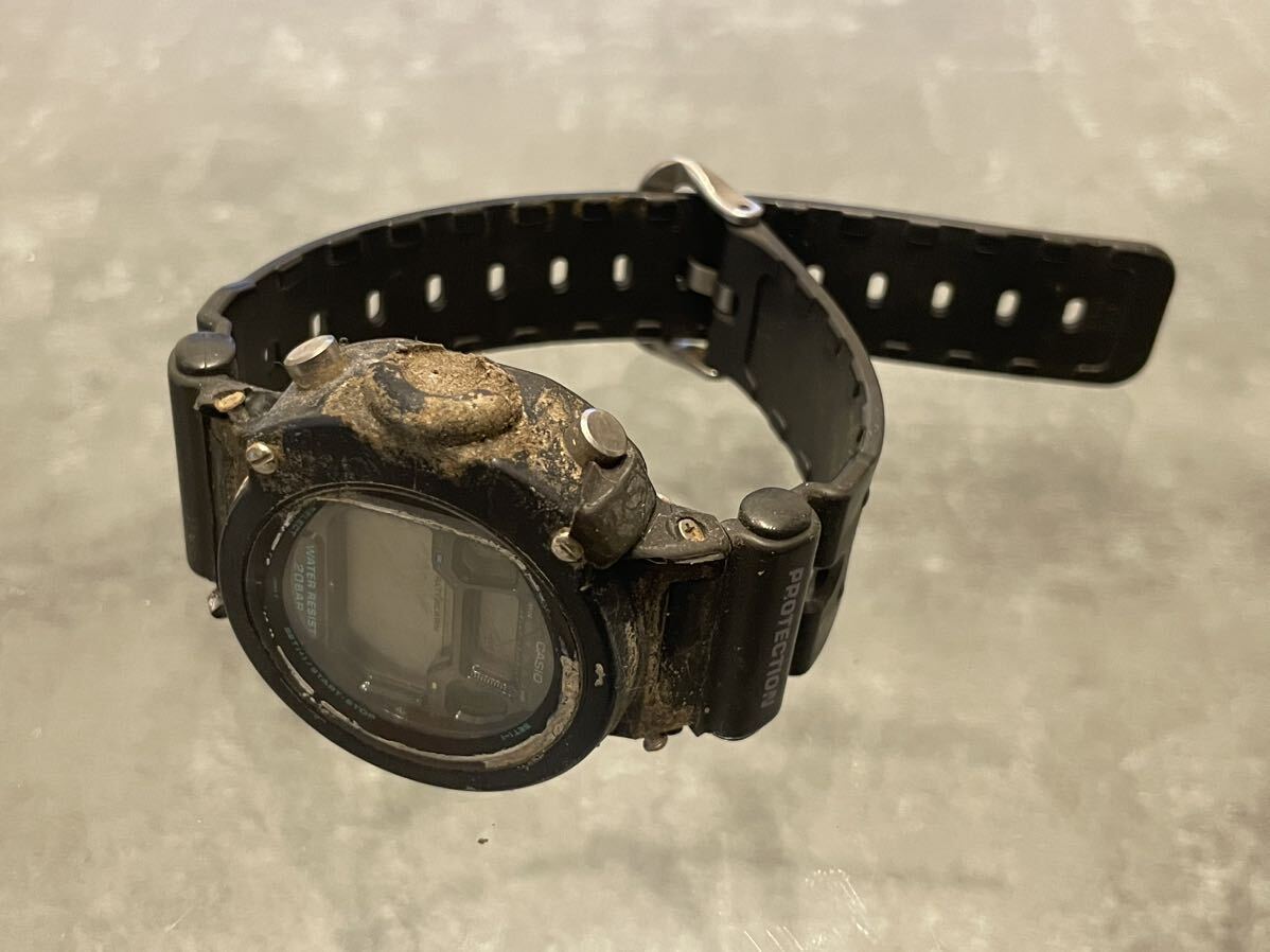 CASIO カシオ G-SHOCK ジーショック DW-6700 ビンテージ デジタル ブラック メンズ クォーツ QUARTZ QZ 腕時計 中古 ジャンクの画像3
