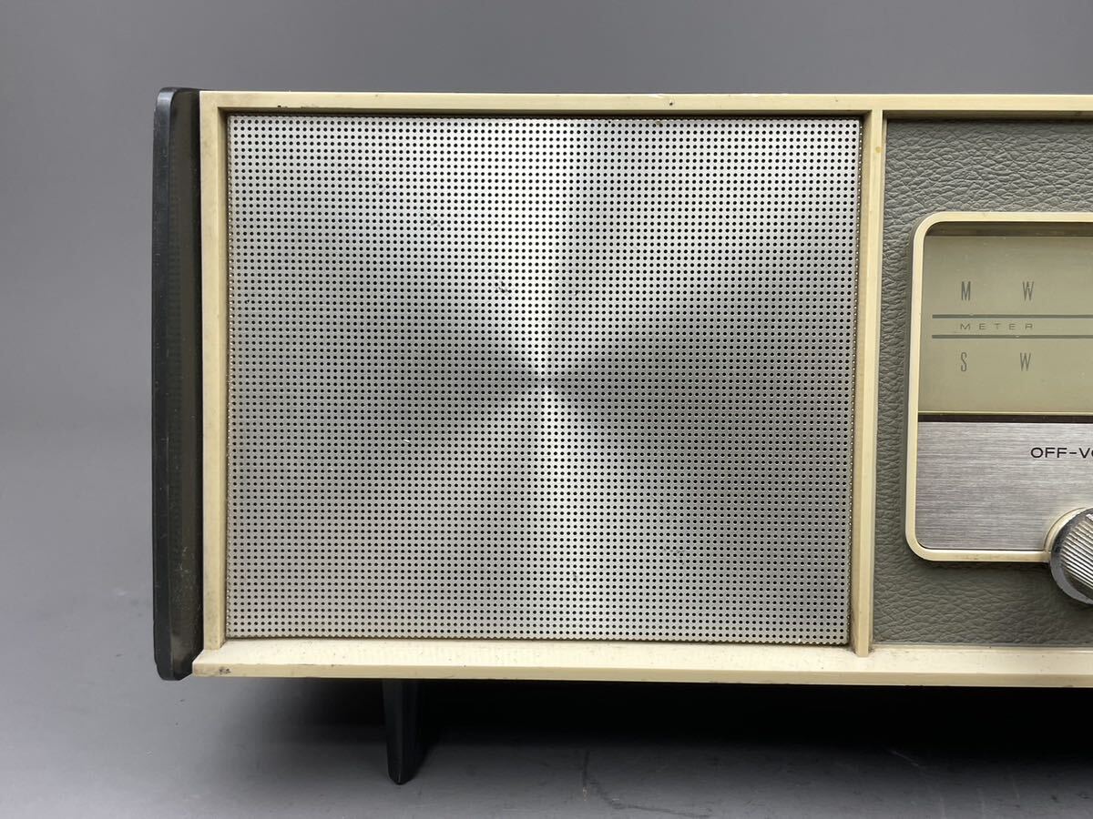 D9) Showa Retro National RE-250 2-BAND National Panasonic that time thing 40 period vacuum tube radio electrification has confirmed 