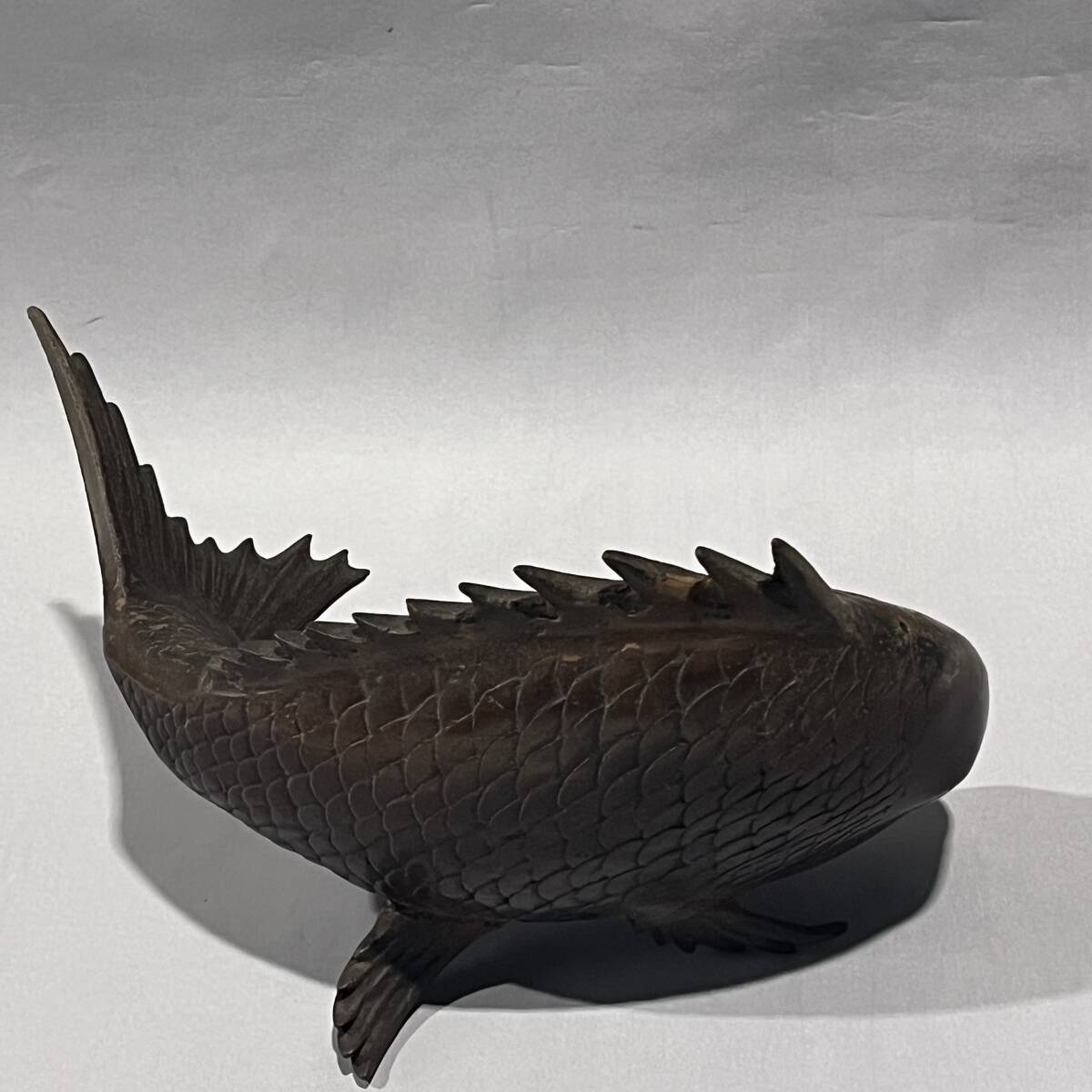  鯛の置物 縁起物 鯛 タイ 魚 鋳物製 金属工芸 和風 オブジェ インテリア コレクションの画像9
