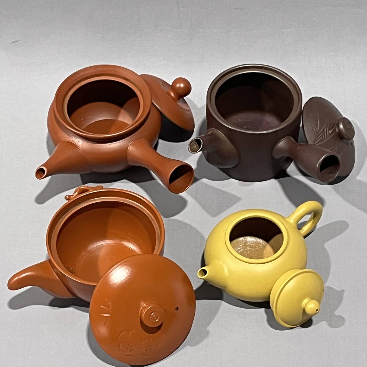 【美品】急須 茶器 まとめ 在銘含む 4点 茶道具 煎茶道具 茶注 煎茶器 工芸品の画像2