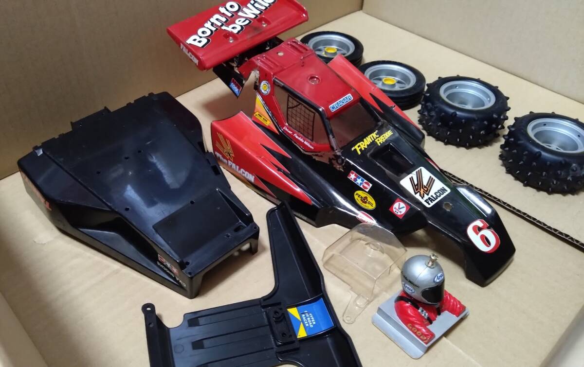 タミヤ 1/10 電動RCカー「ファルコン（2駆）」（1986）バギー 中古ビンテージ ラジコン 当時物 昭和レトロの画像6