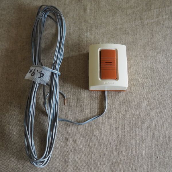 松下電器製  電子ブザー National 昭和レトロ（ケーブル約５ｍ付） （梱包：６０サイズ）の画像1