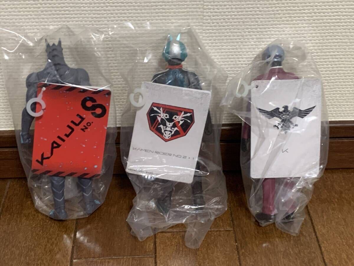 ( unused * plastic sack entering ) Movie Monstar sofvi 3 kind monster 8 number sin Kamen Rider 2+1 number K Bandai toys figure 