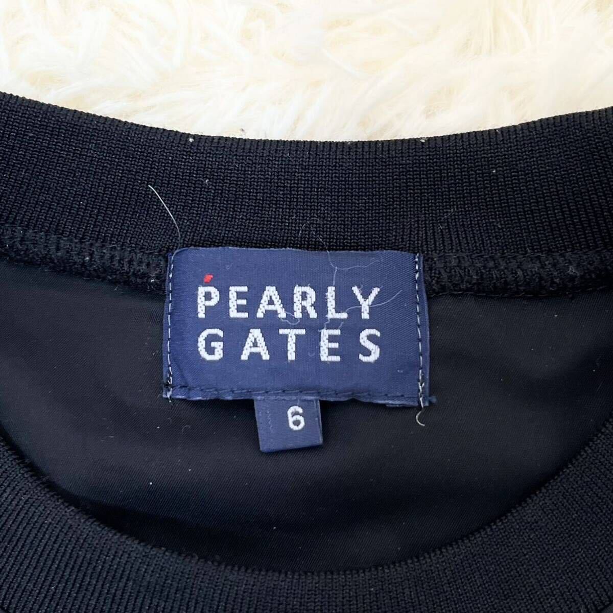 未使用級 XLサイズ PEARLY GATES パーリーゲイツ スニード ナイロンジャケット ゴルフウエア ブラック 黒 ロゴ 6サイズ トレーナー の画像7