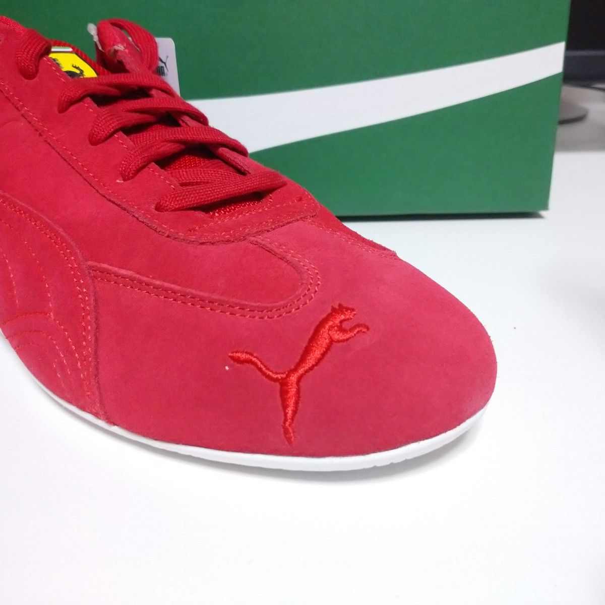 28cm 307822 プーマ スピードキャット フェラーリ PUMA Speedcat FERRARI 赤白 レッド