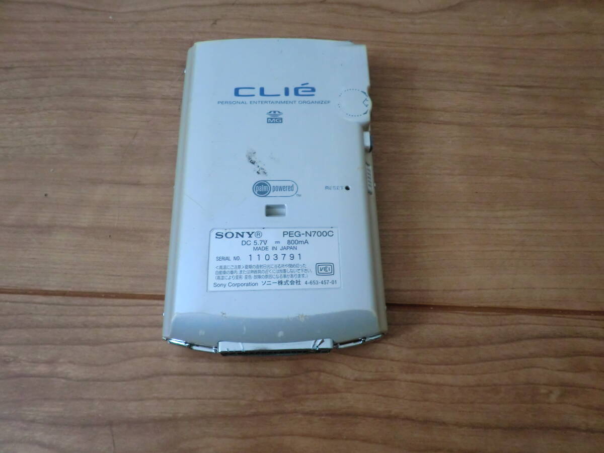 SONY CLIE PEG-N700C本体メモリーステック32MB付作動未確認品の画像2