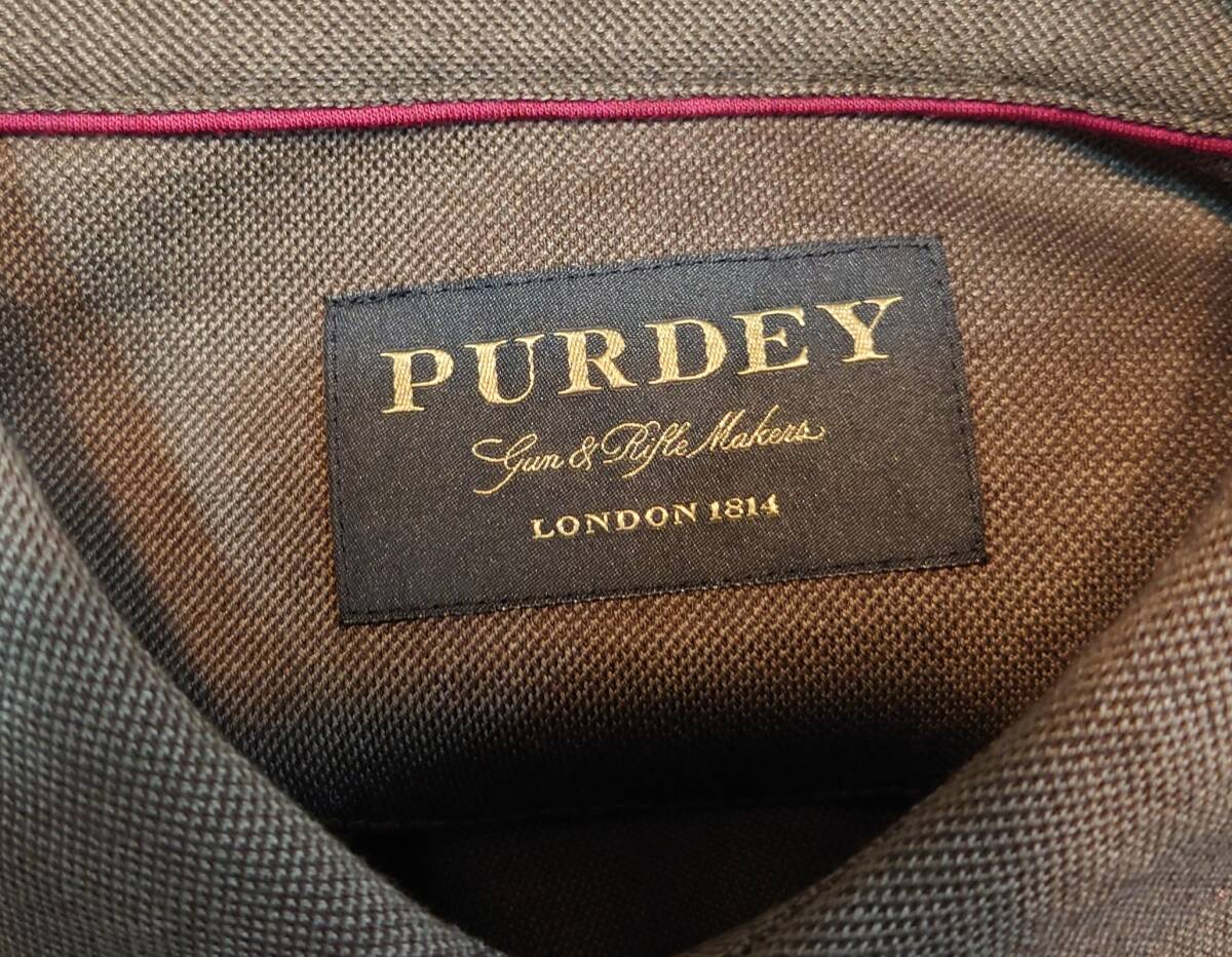 新品 定価3万円程 JAMES PURDEY & SONS, PADDED SPORTING POLO パデッド ポロシャツ Sサイズgreen 英国ロイヤルワラント 狩猟 ゴルフ 釣り_画像6