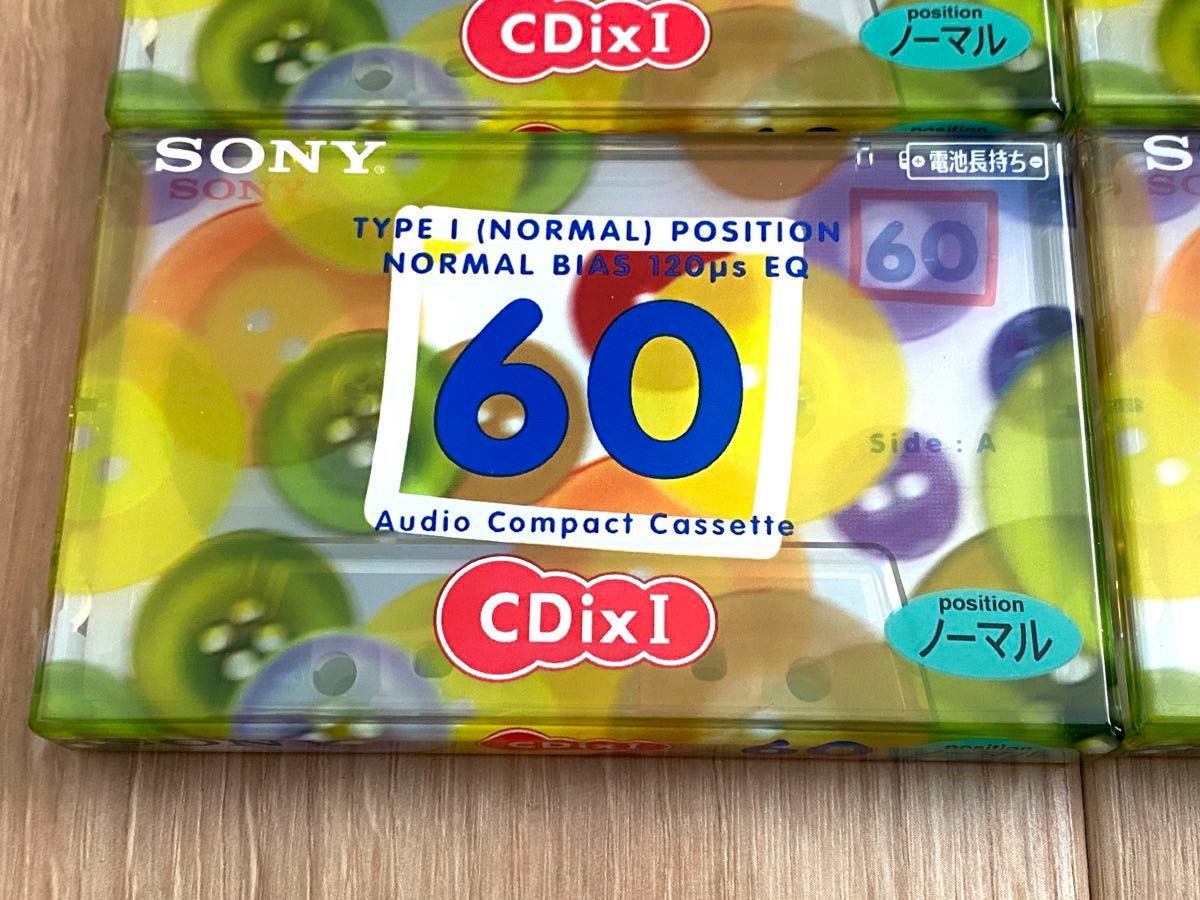 SONY  カセットテープ　60分　5巻セット　新品未開封品　