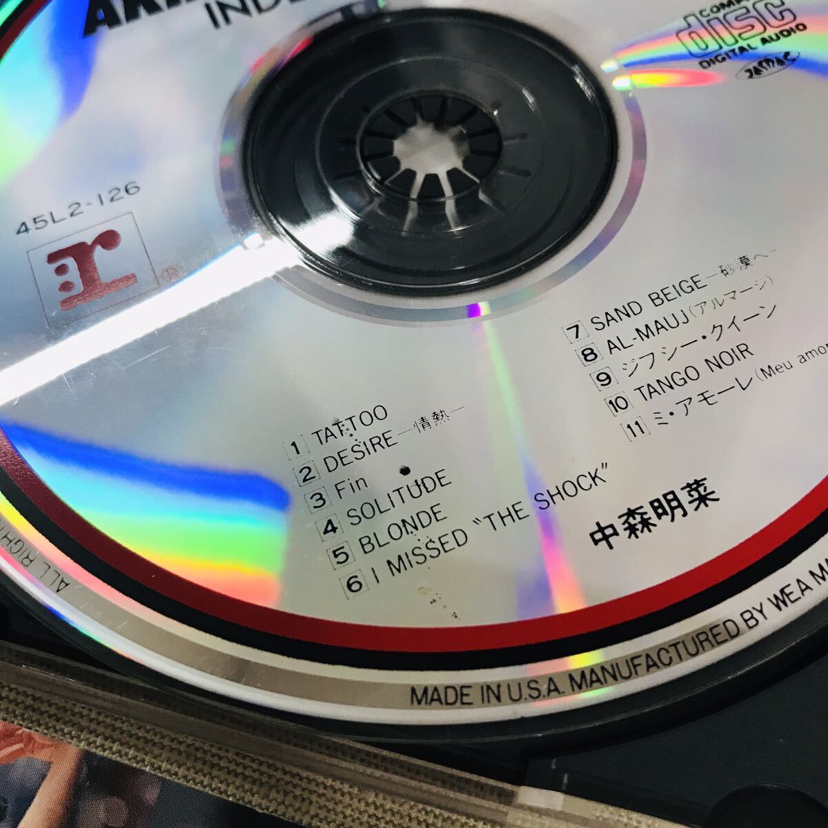 中古 CD 中森明菜 Akina East Live Index-XXIII イースト・ライブ インデックス23 45L2 126～7 2枚組_画像6