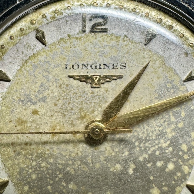 LONGINES ロンジン 手巻き 飛び数字 ３針 アンティーク 男性 メンズ 時計 腕時計 ブランド時計 稼働品 ◎の画像7