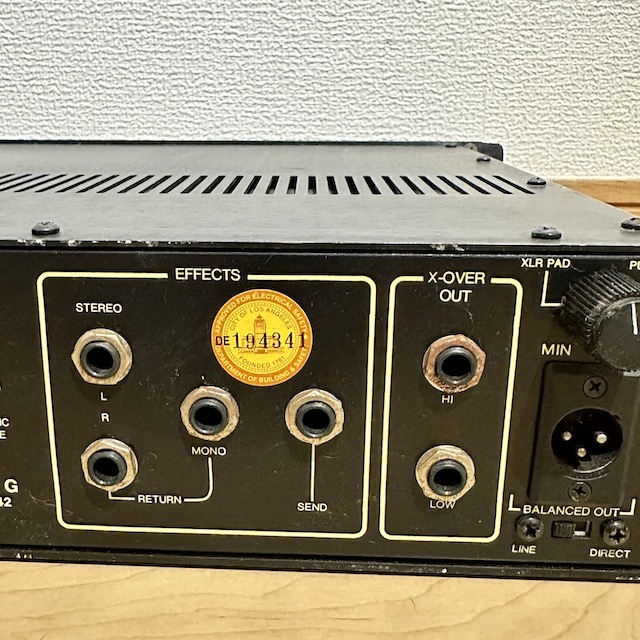 SWR ENGINEERING SM-400S ベースアンプ ヘッドアンプ 音楽 楽器 器材 動作未確認の画像9