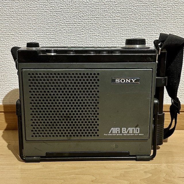 SONY ソニー ICF-8650 FM MW AIR BAND レシーバー ラジオ アンティーク レトロ 動作未確認の画像9