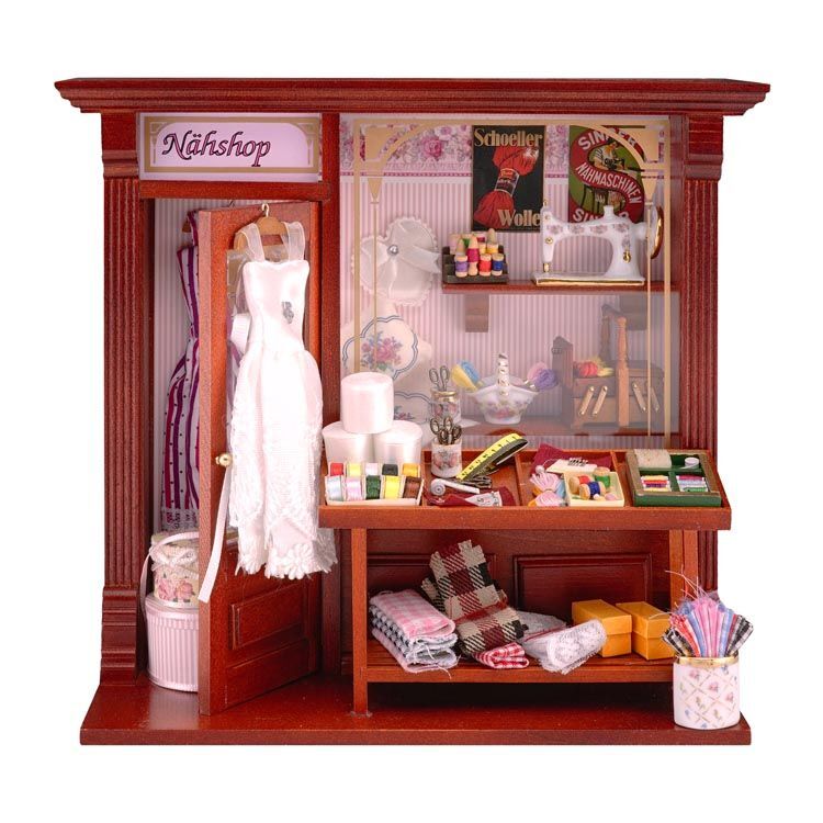  miniature roita- porcelain doll house sewing shop RP1794-6 doll house for 