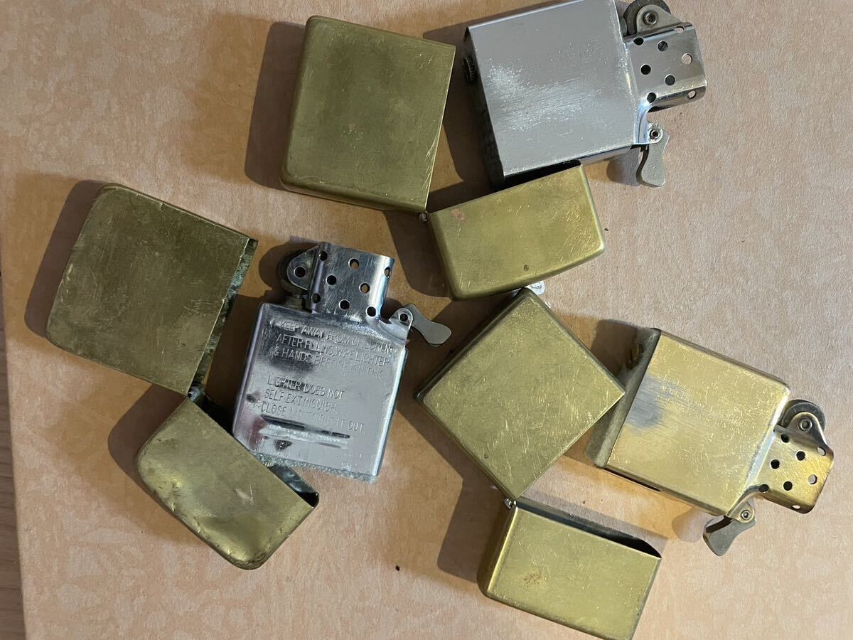 ジッポーライター　zippo ゴールド　真鍮 SOLID BRASS 柳ジョージ　など　まとめて　 _画像4