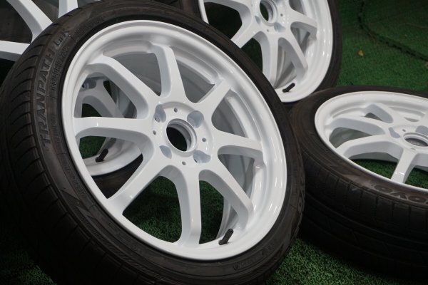 BREEZE　カスタムホイール　軽四　軽トラ　コンパクトカー　6J　OFF+53　165/50R16　マッドスター　ホワイトリボン_画像1