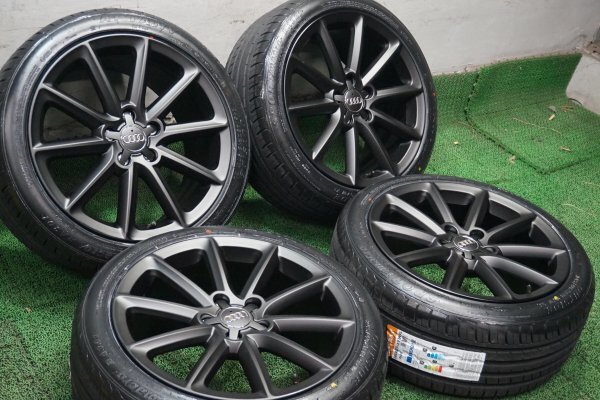 アウディ純正　カスタムホイール　TT　クワトロ　9J　OFF+52　245/40R18　新品タイヤ_画像2