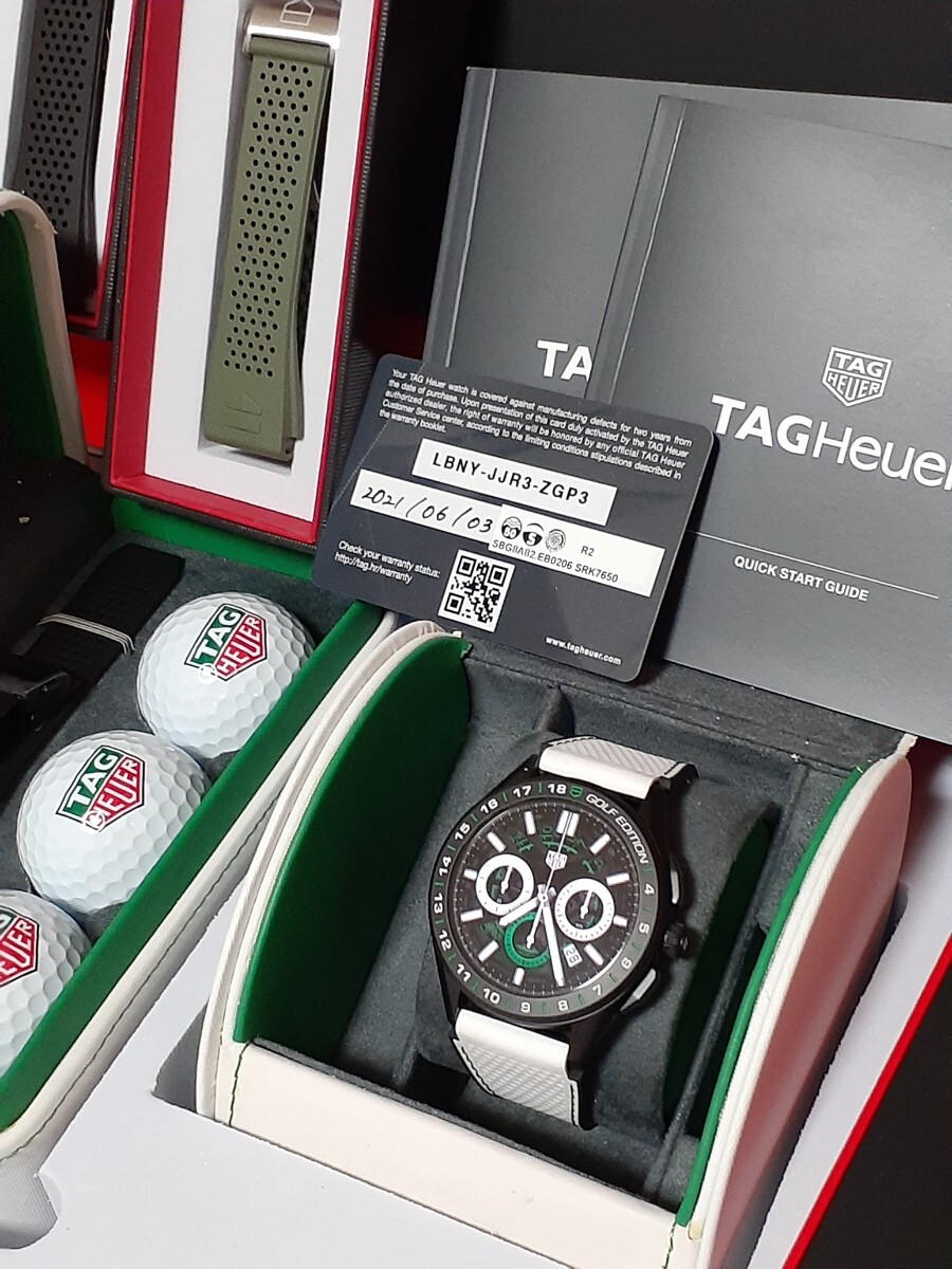 超美品　タグホイヤー TAG HEUER SBG8A82.EB0206 コネクテッドウォッチ ゴルフエディション スマートウォッチ　メンズ　腕時計 1円～！！