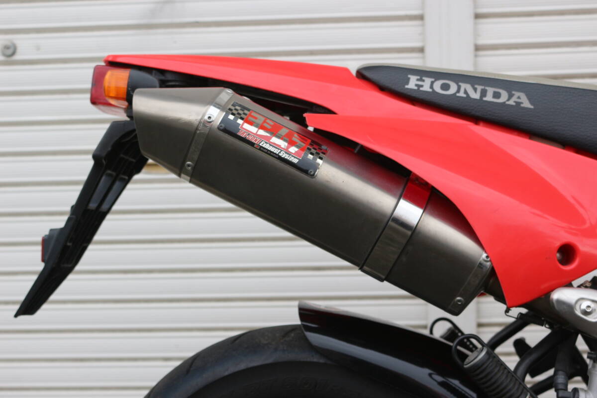 HONDA XR100モタード(HD13)改115cc ヨシムラチタンマフラー カスタム レッド 最終型 綺麗 神奈川県 税込み 即決 追加画像ありの画像7