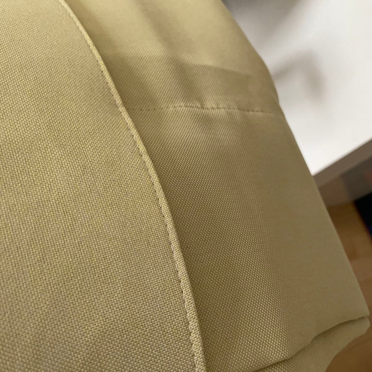 川島織物セルコン　2級遮光カーテン　幅100㎝丈135センチ2枚組　タッセル付き　黄色？イエロー？ イエローグリーン？