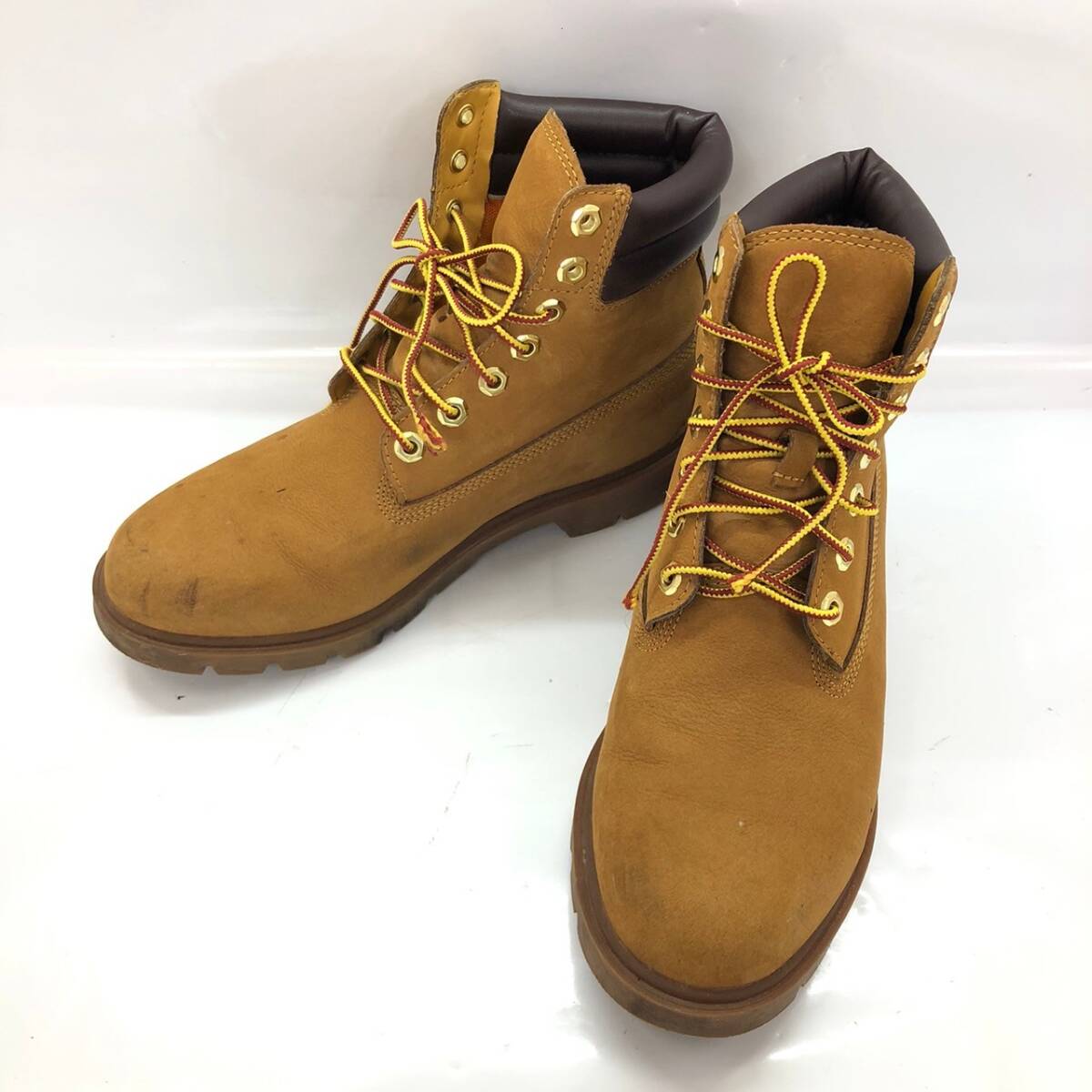 □Timberland ブーツ 25.5cm 茶 ティンバーランド メンズ レースアップ 6インチ A27TP 複数落札同梱OK B240401-1_画像1