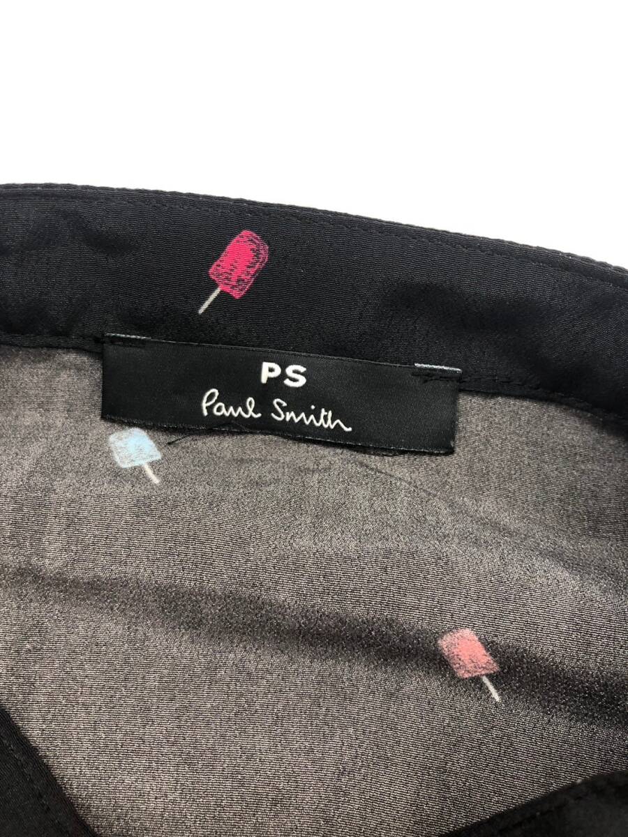 □新品タグ付き□Paul Smith ノースリーブブラウス 40 アイスキャンディー柄×黒 ポールスミス レディース フレア 複数落札同梱OK 240408-4_画像3