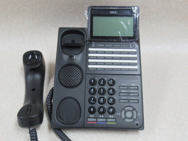 Ω ZZJ2 5970♪ 保証有 キレイ NEC UNIVERGE Aspire WX DTK-24D-1D(BK)TEL 24ボタン標準電話機 2台セット・祝10000！取引突破！同梱可の画像2