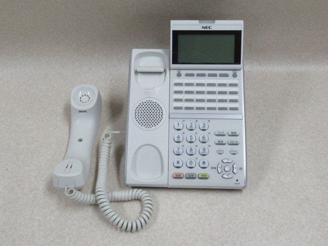 Ω ZC2 13776◆) 保証有 きれい DTZ-24D-1D(WH)TEL NEC Aspire UX 24ボタン電話機 動作OK・祝!!10000取引突破!!の画像2