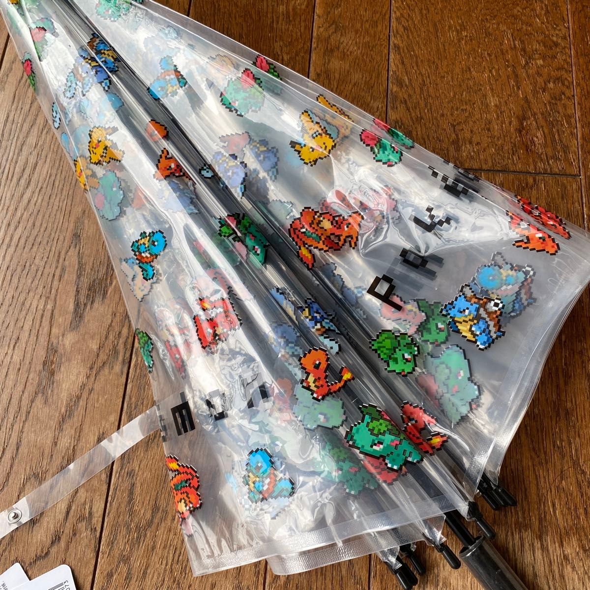 Nintendo ピクセルアート柄 ポケモン 雨傘 ビニール傘 Nintendo ピクセルアート柄 ポケモン 雨傘 ビニール傘
