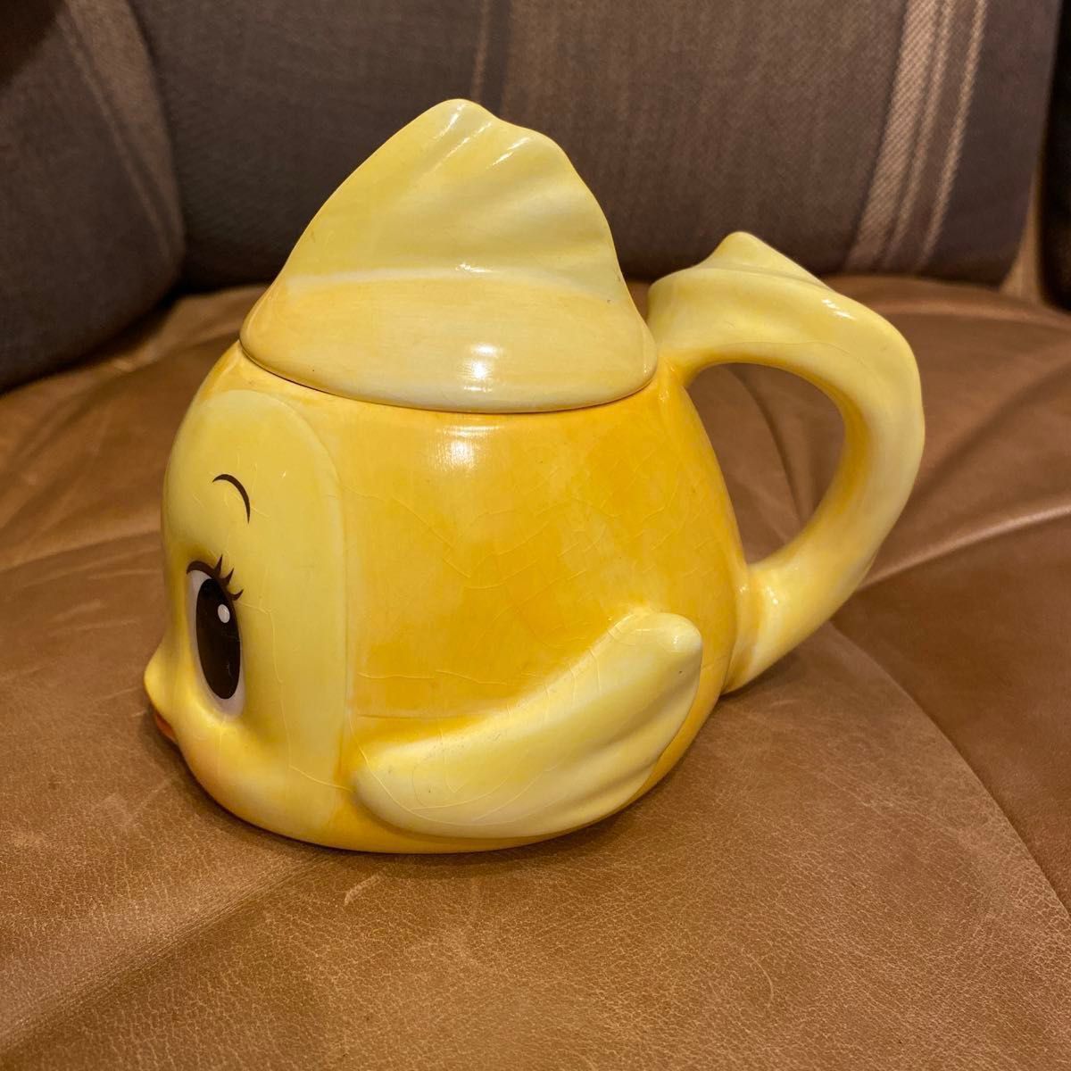 希少品　Disney ディズニー　ピノキオ　クレオ　陶器　入れ物　調味料　小物入れ