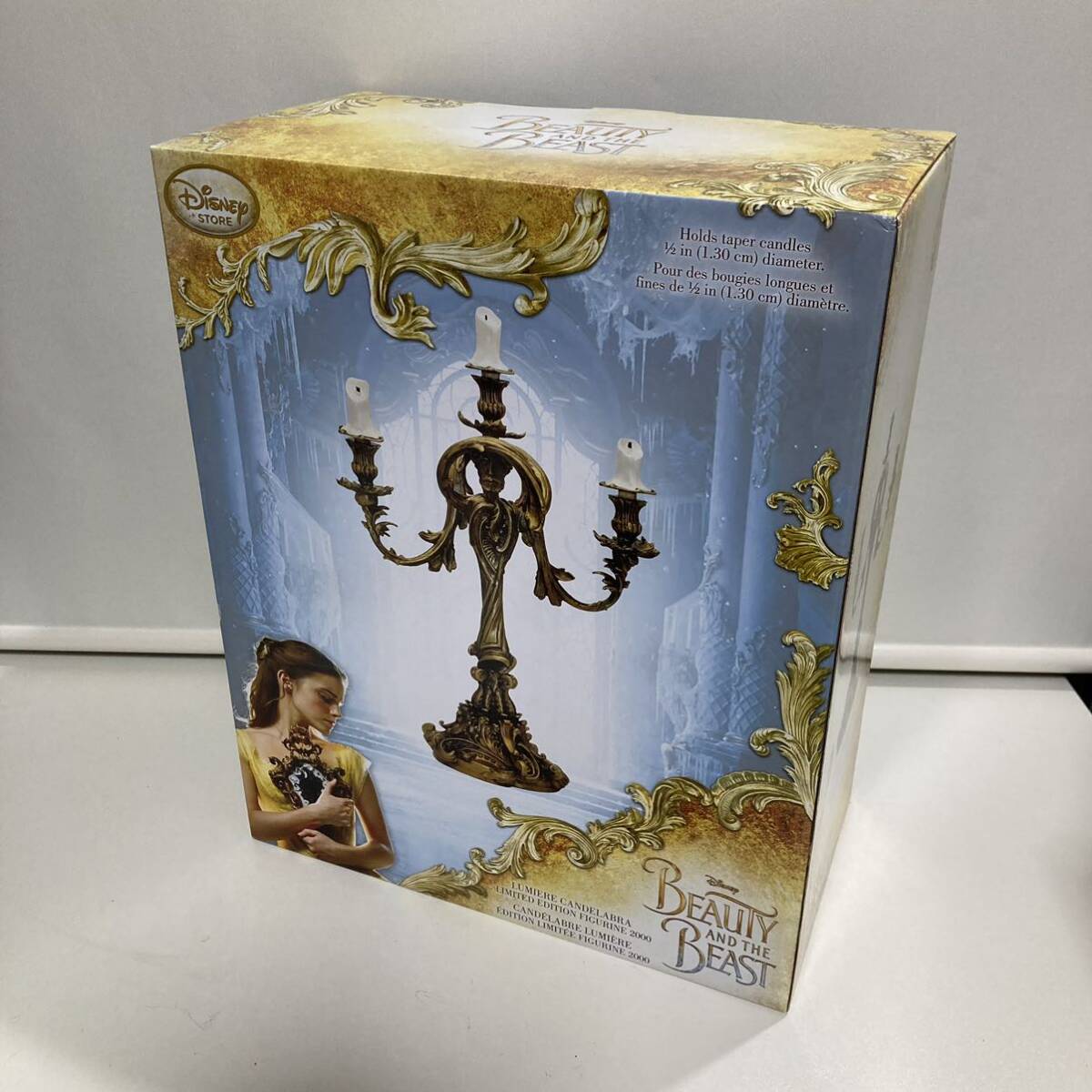 1 jpy ~ unopened Disney photography version Beauty and the Beast lumiere ornament replica figure limitation 2000 body Disney