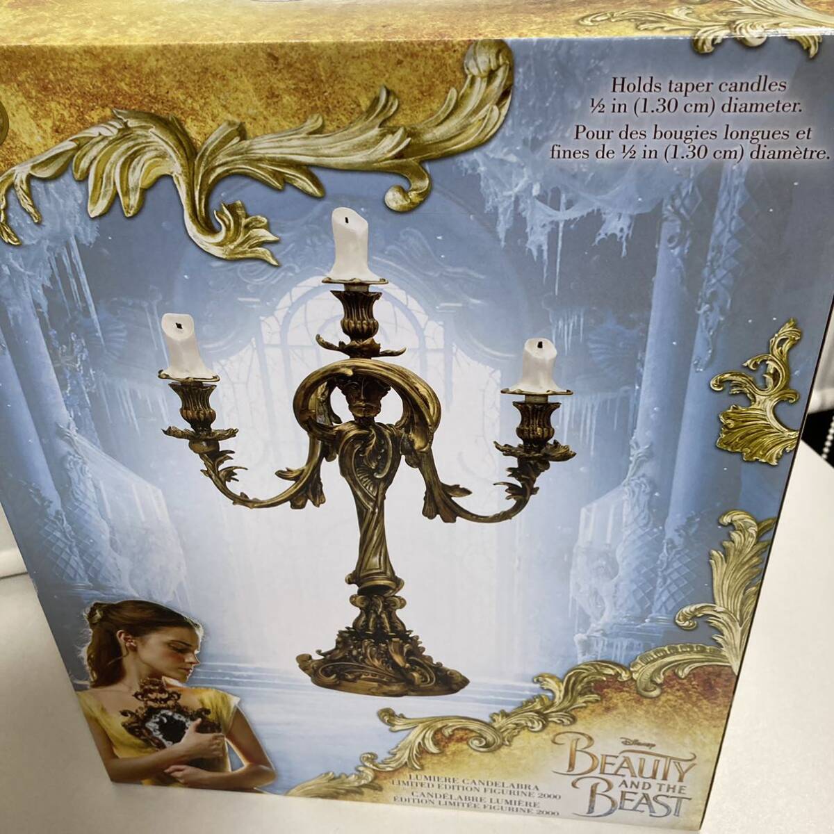 1 jpy ~ unopened Disney photography version Beauty and the Beast lumiere ornament replica figure limitation 2000 body Disney