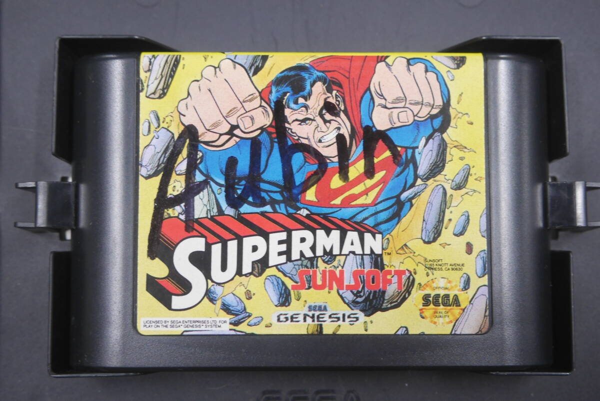 144 メガドライブ SUPERMAN スーパーマン SUNSOFT SEGAGENESIS 箱 取扱説明書付の画像3