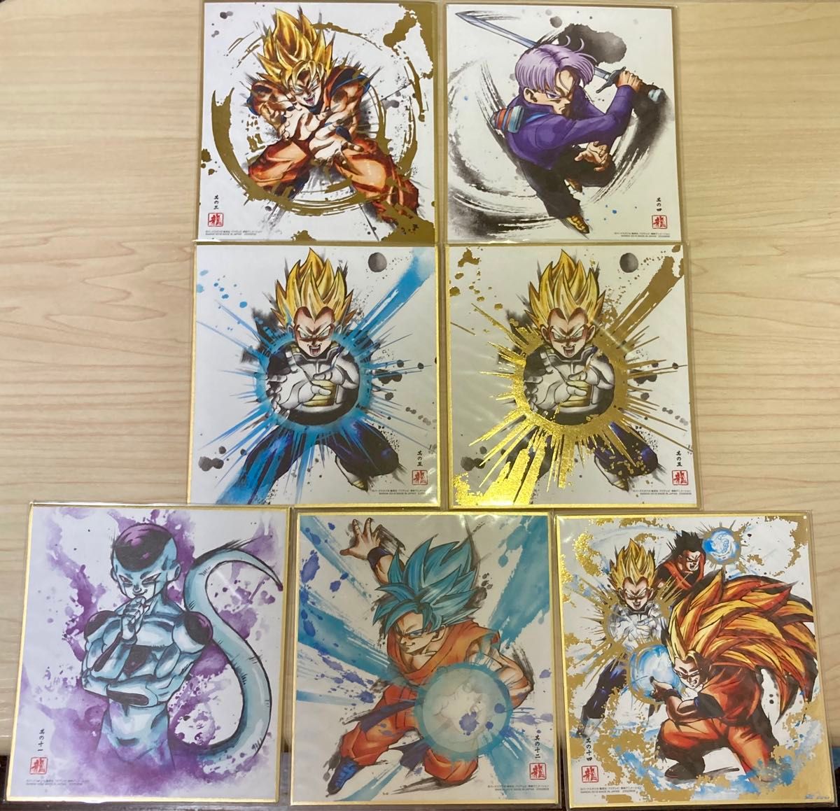 ドラゴンボール 色紙ART 7枚セット