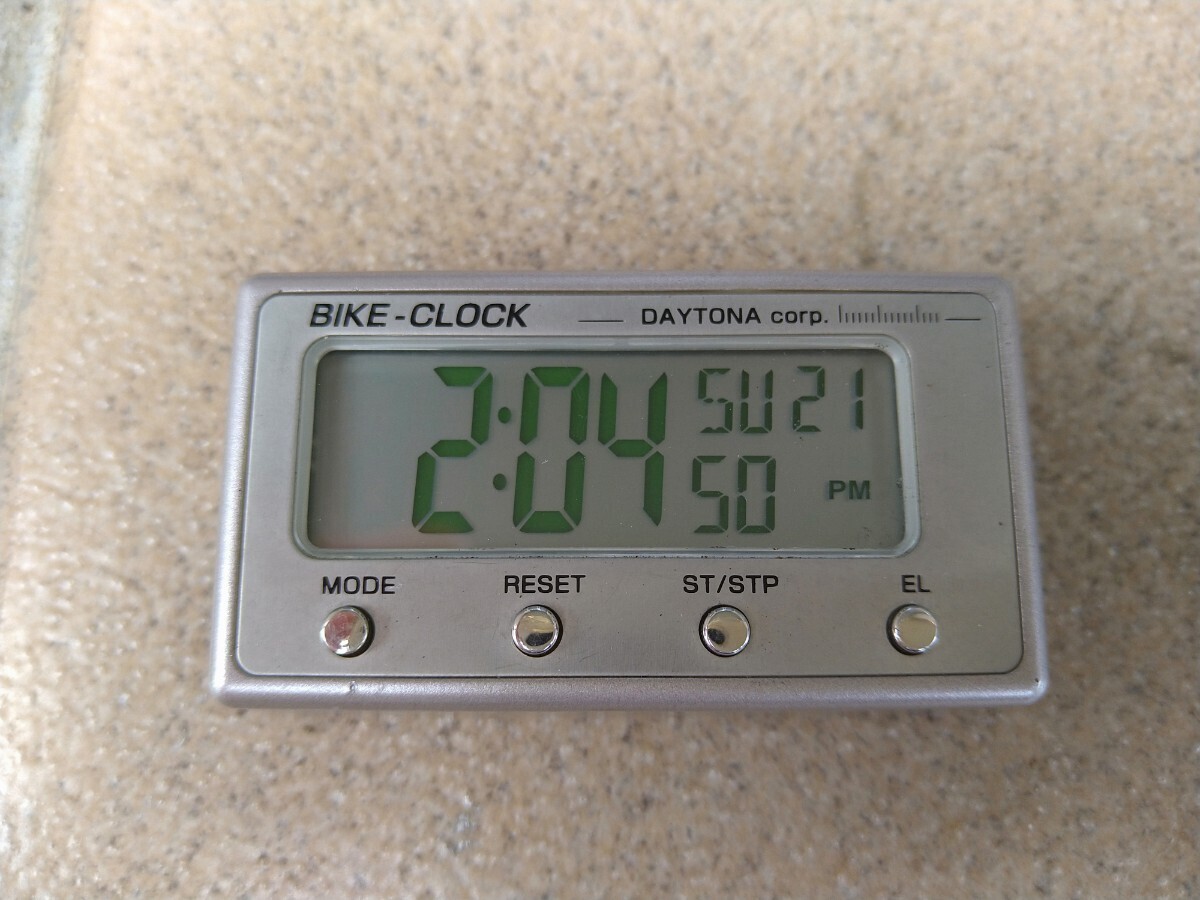 KOSO THERMOMETER サーモメーター テンプメーター 水温計 DAYTONA BIKE-CLOCK デジタルEL時計　セット_画像3