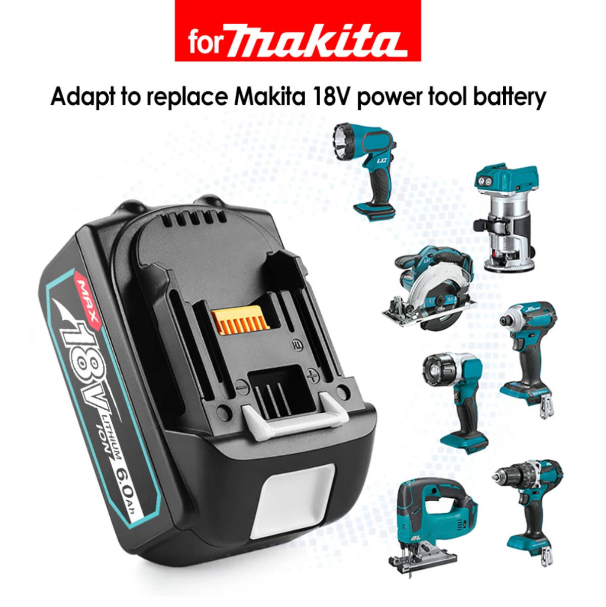 【送料無料・即日配送】【新品最新モデル】NO.1 マキタ MAX 18v6.0Ah互換バッテリー BL1860B×2個6.0Ah BL1860【領収書発行可能】 の画像6