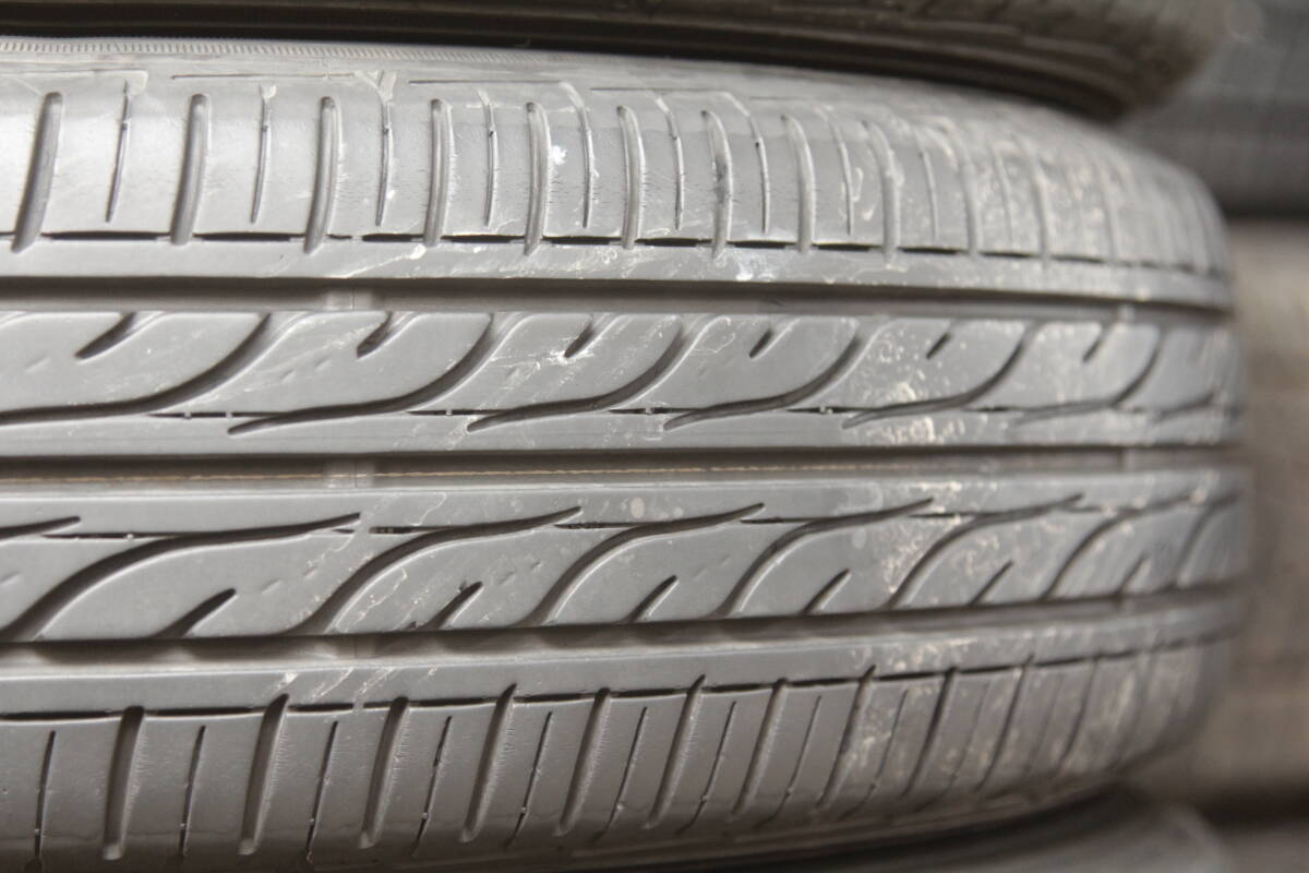 小G条件付送料無料 ダンロップ 夏タイヤ 155/65R13×4.00B +43 4H PCD100 社外アルミ 4本セット ゼストライフルークスekワゴンR軽自動車_画像8