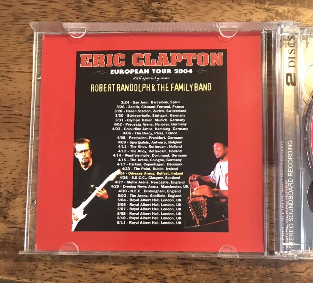 Eric Clapton / Belfast Odyssey Live On Air From BBC 2004 / 2CD / Germany, April 2, 2004 / Professional Soundboard Recordings / Red_画像4