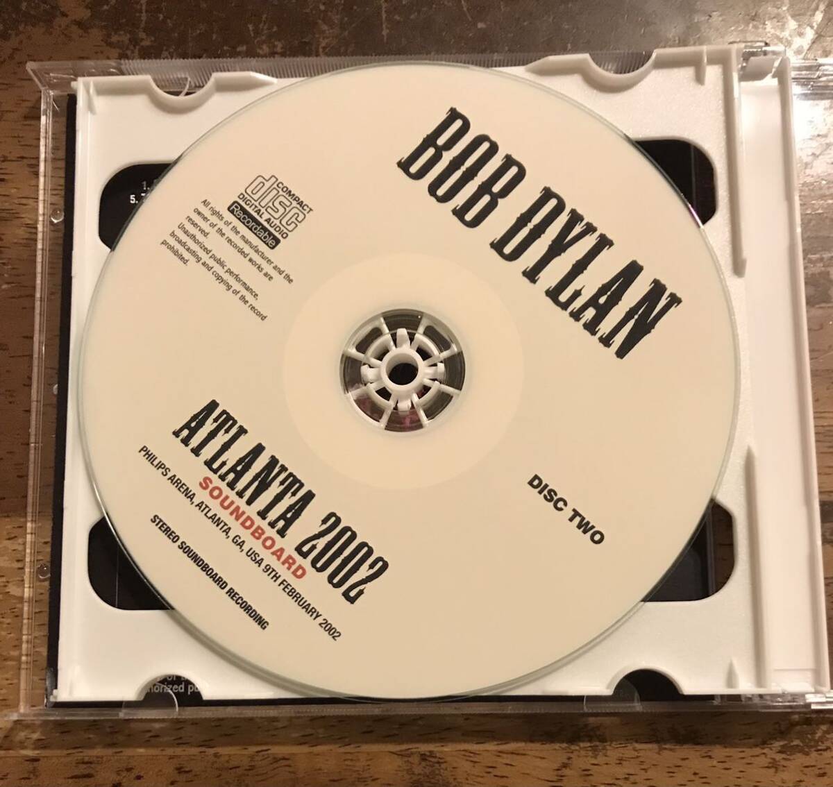 Bob Dylan / Atlanta 2002 Soundboard / 2CDR / Philip’s Arena, Atlanta, GA, 9th February 2002 / Stereo Soundboard Recording / ボブ_画像7
