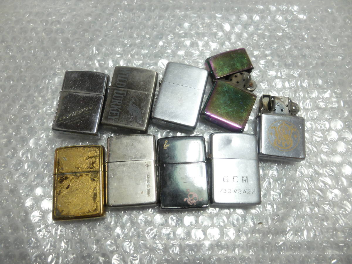 ZIPPOジッポー　色々9個　USED難有完全ジャンク品_画像1