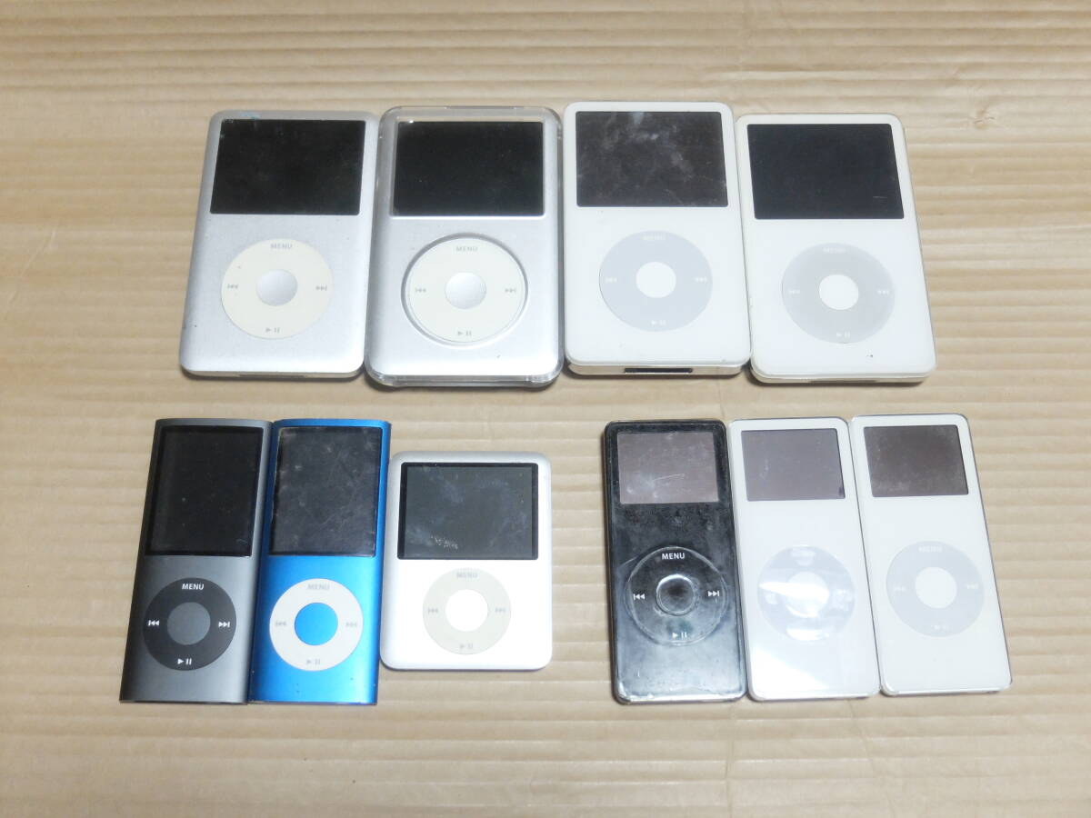 Apple iPod 本体 Classic4台+その他6台 計10台 USED難有完全ジャンク品の画像1