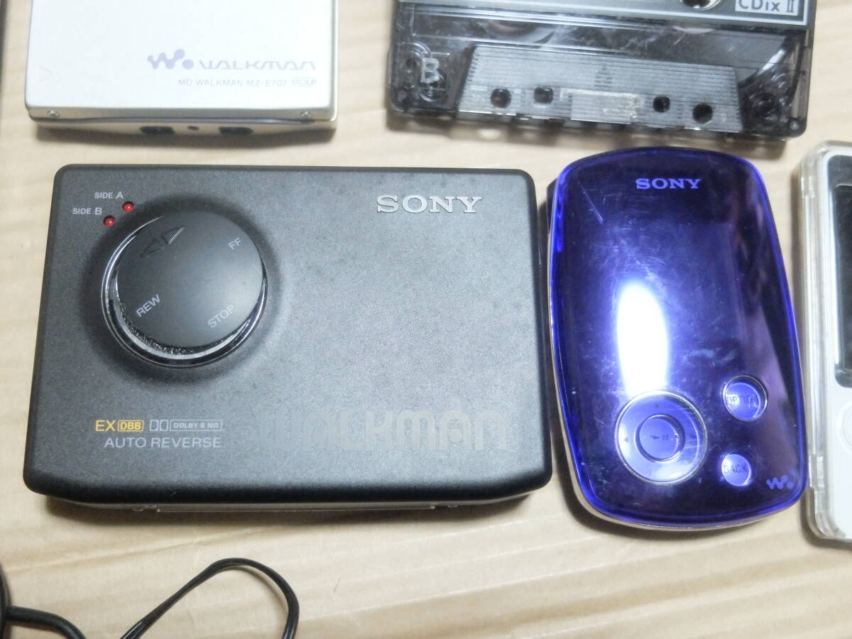 SONYソニー製品　カセット・デジタルオーディオプレーヤー・MD・カセットテープなど　色々8台　USED難有ジャンク品　②_画像7