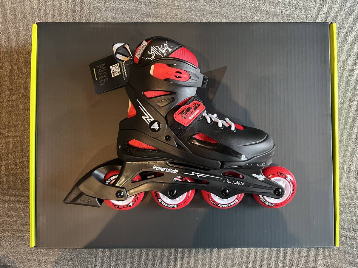 新品！未使用品！NEWモデルジュニアインラインスケート「ROLLERBLADE FURY COMBO Black/Red 23.0㎝-26.0㎝」サイズ調整OK！_画像6