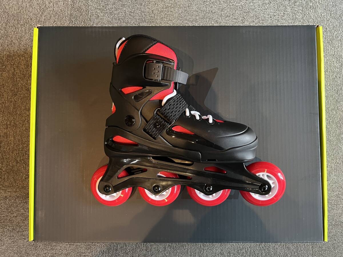 新品！未使用品！NEWモデルジュニアインラインスケート「ROLLERBLADE FURY COMBO Black/Red 23.0㎝-26.0㎝」サイズ調整OK！_画像2