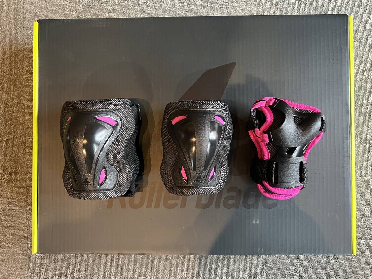  новый товар! не использовался товар!NEW модель Junior роликовые коньки [ROLLERBLADE FURY COMBO White/pink 23.0.-26.0.] размер регулировка OK!