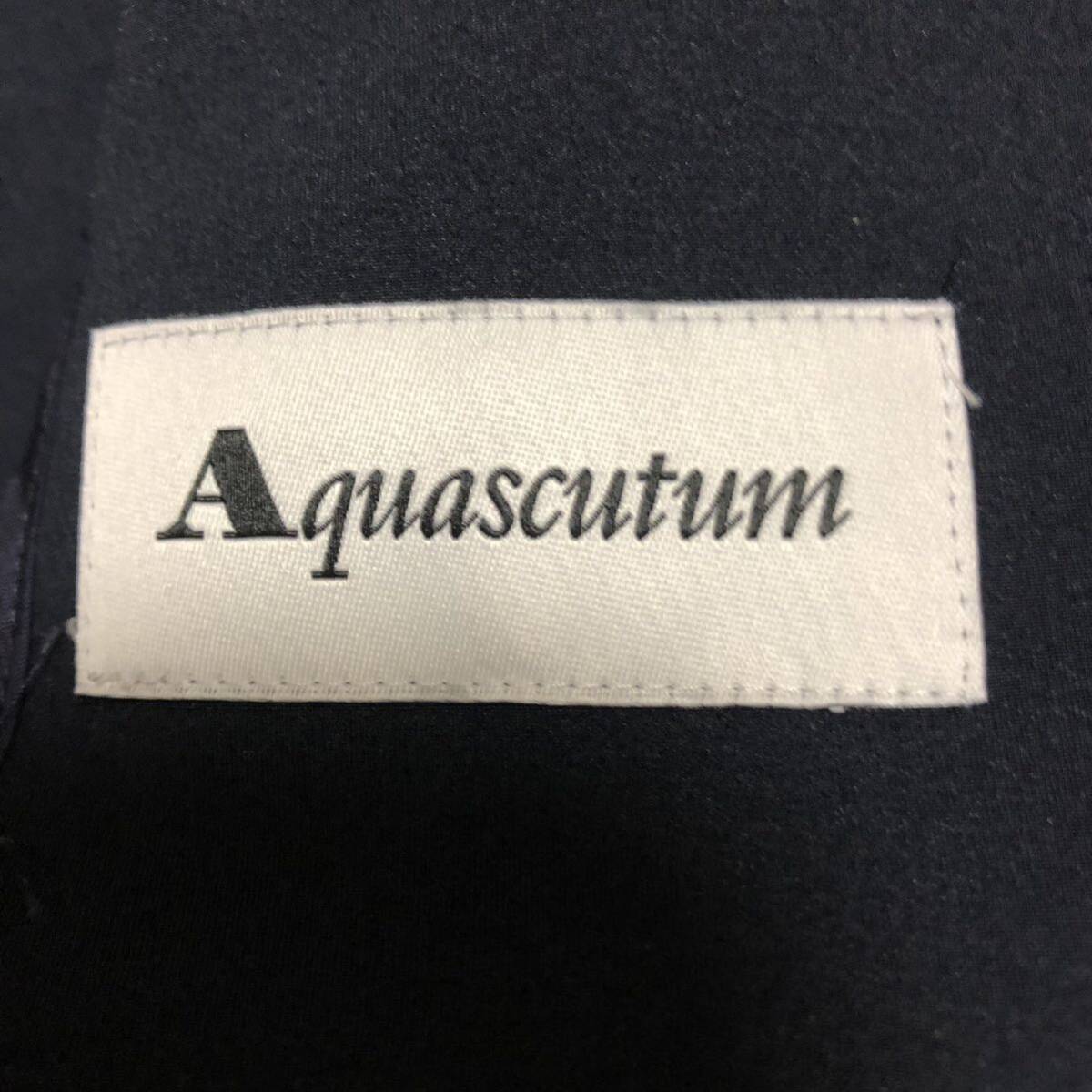 【極美品】Aquascutum アクアスキュータム ストレッチ テーラードジャケット XLサイズ ストレッチ素材 伸縮　ネイビー_画像7