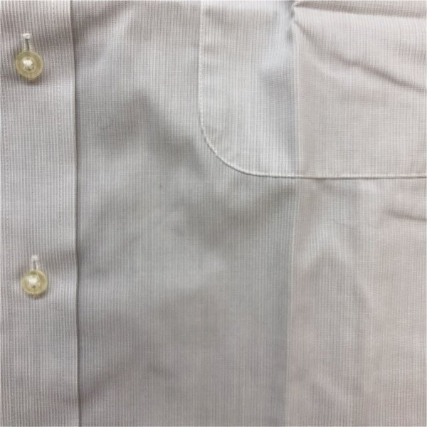 タグ付き新品！KANSAI SHIRT カンサイシャツ メンズ ピンストライプ シャツ 43 グレー系_画像4