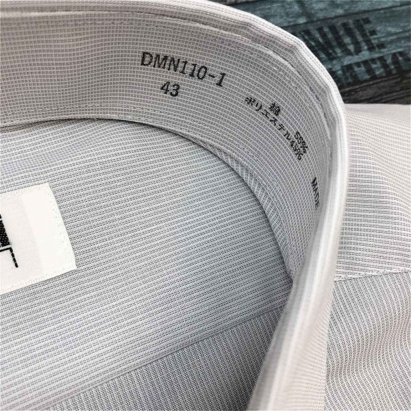 タグ付き新品！KANSAI SHIRT カンサイシャツ メンズ ピンストライプ シャツ 43 グレー系_画像3