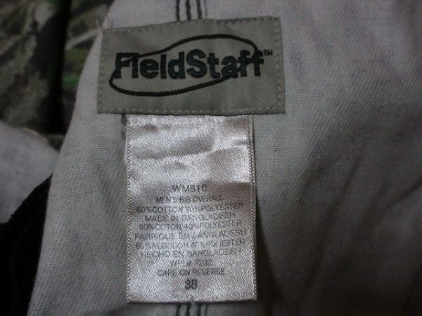 やや薄手 FieldStaff 90s ビンテージ リアルツリー カモ ハンティング オーバーオール ■ ワーク USA アメリカ ユーロ 古着 好きに。_画像8